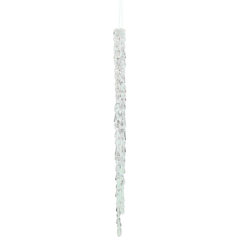 Vickerman M174118 - 18 inch Clear Icicle Christmas Ornament - 4 Pack