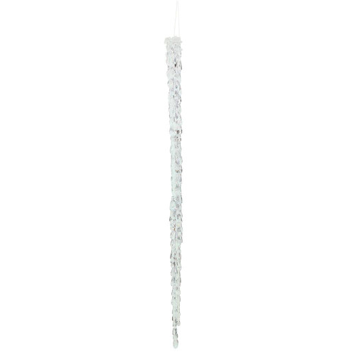 Vickerman M174124 - 24 inch Clear Icicle Christmas Ornament - 2 Pack
