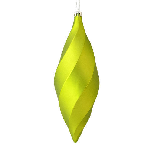 Vickerman M183173M - 8 inch Lime Matte Finial Christmas Ornament - 6 Pack