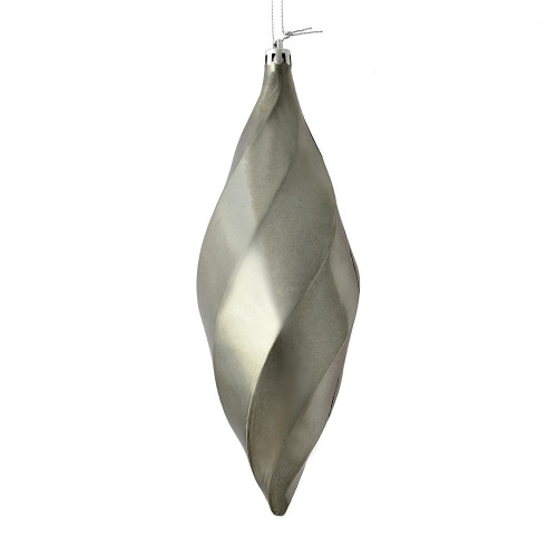 Vickerman M183187S 8" Pewter Shiny Swirl Finial 6/Bag
