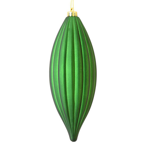  Vickerman M183224M 8" Emerald Matte Line Finial 4/Bag 