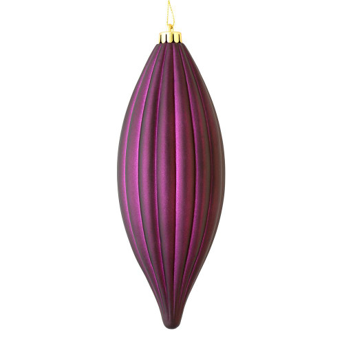 Vickerman M183226M 8" Plum Matte Line Finial 4/Bag