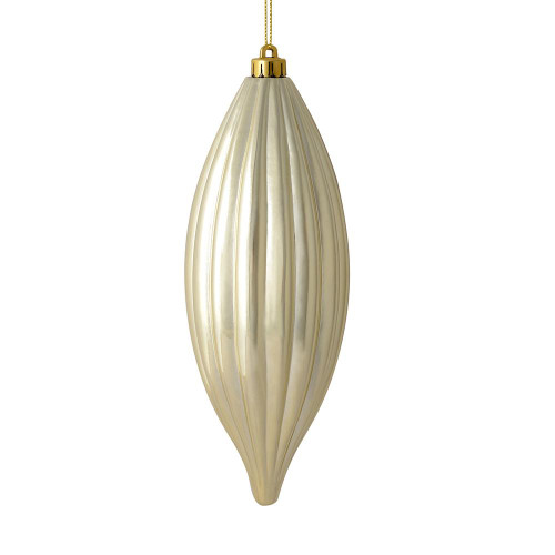 Vickerman M183238S 8" Champagne Shiny Line Finial 4/Bag