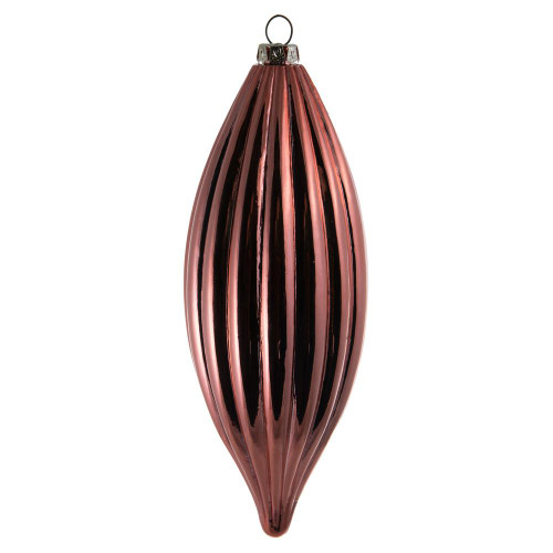 Vickerman M183271S 8" Coral Shiny Line Finial 4/Bag