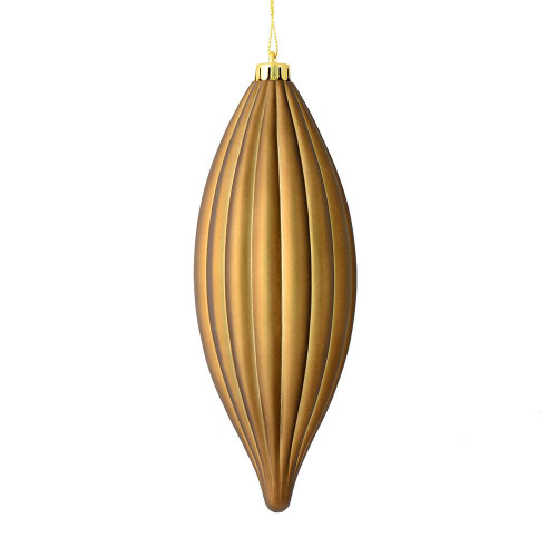 Vickerman M183276M 8" Mocha Matte Line Finial 4/Bag