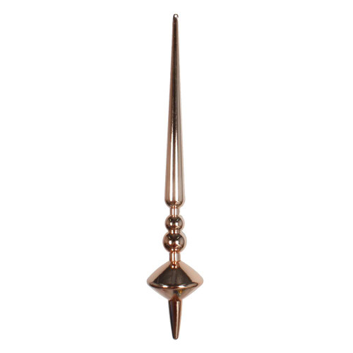 Vickerman M183358S 12" Rose Gold Shiny Cupola Finial 3/Bag