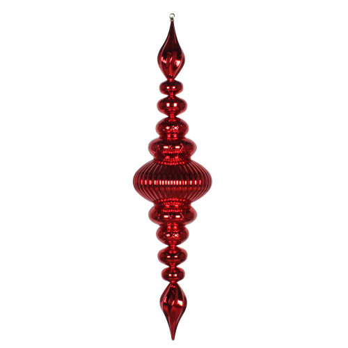  Vickerman M183803 41" Red Shiny Finial Ornament 