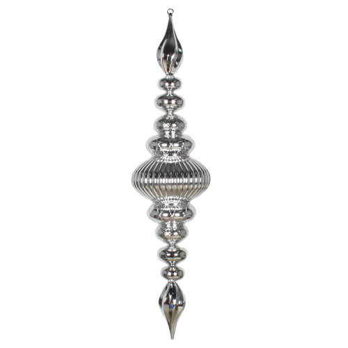  Vickerman M183807 41" Silver Shiny Finial Ornament 