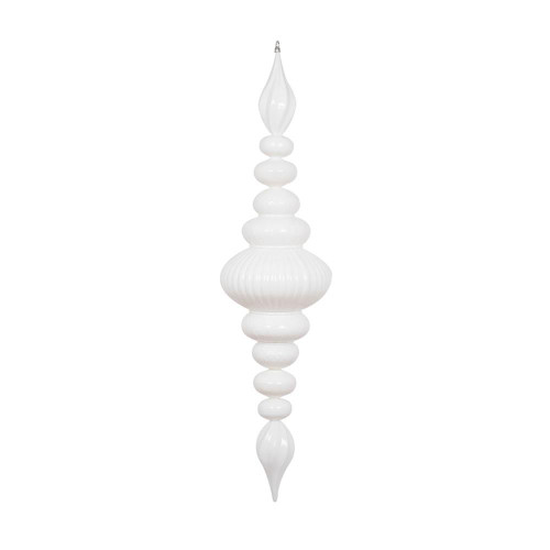  Vickerman M183811 41" White Shiny Finial Ornament 