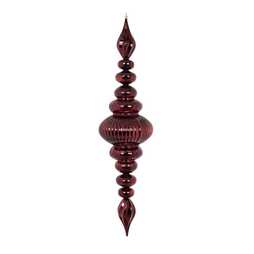 Vickerman M183865 41" Burgundy Shiny Finial Ornament