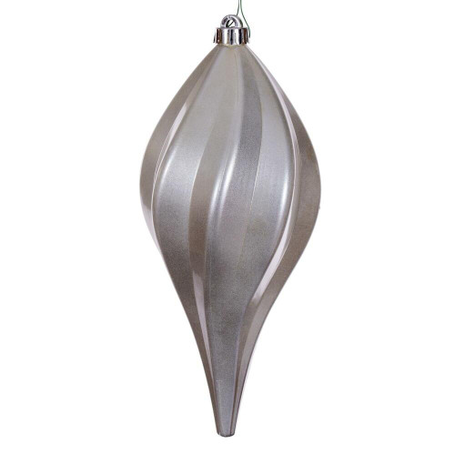 Vickerman N189607DCV 12" Silver Candy Swirl Drop Drilled UV