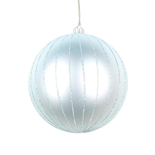 Vickerman MT211740D 5" Frosty Mint Matte Glitter Ball 4/bag