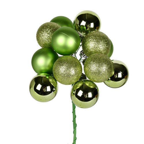 Vickerman N192554 - 12 inch Celadon 4-Finish Ball Christmas Ornament - 4 Pack