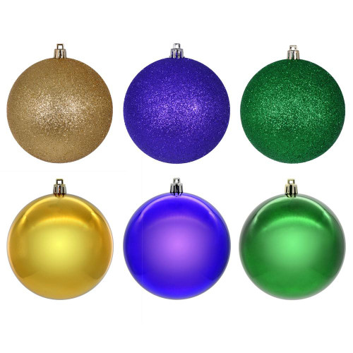 Vickerman N220369 3" Green Copper-Gold Purple Asst 12/box
