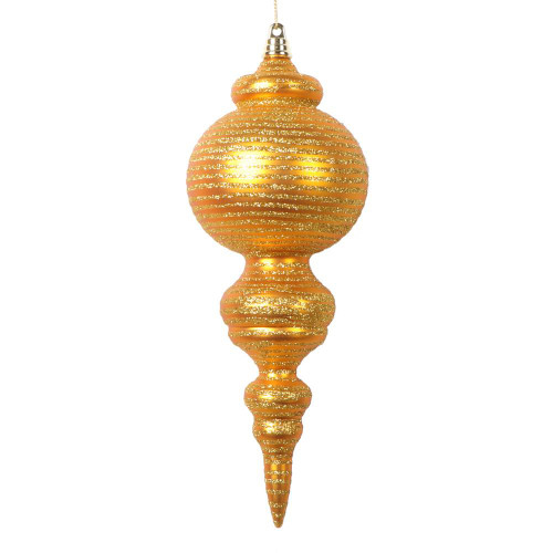 Vickerman MT224530 10" Matte Antique Gold Finial 2/bag