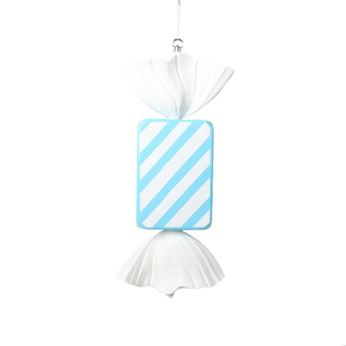 Vickerman MT228132 18.5" Bby Blue Rectangle Stripe Candy