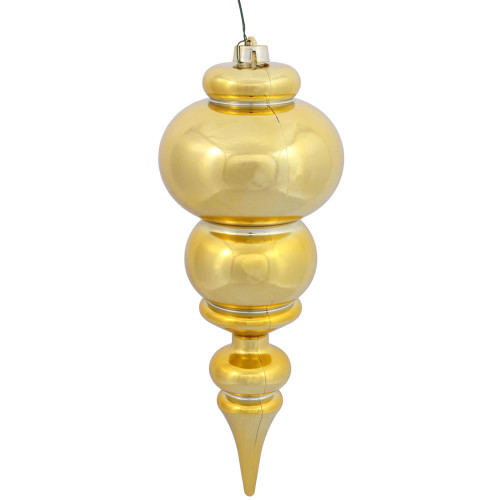 Vickerman N150608DSV 14" Gold Shiny Finial UV Drilled