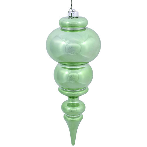  Vickerman N150654DSV 14" Celadon Shiny Finial UV Drilled 