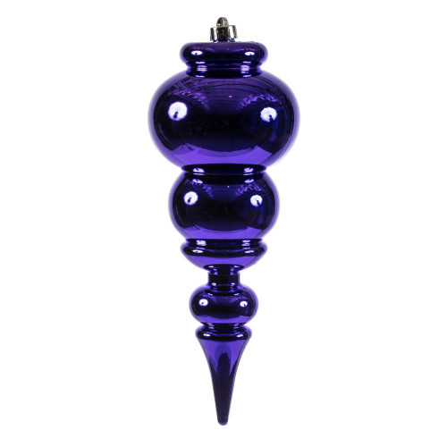 Vickerman N150666DSV 14" Purple Shiny Finial UV Drilled