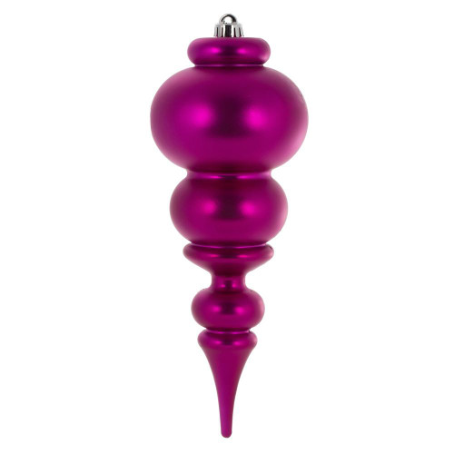  Vickerman N150670DMV 14" Fuchsia Matte Finial UV Drilled 
