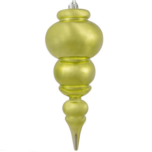Vickerman N150673DSV 14" Lime Shiny Finial UV Drilled