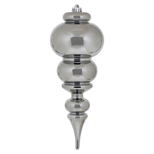 Vickerman N150687DSV 14" Pewter Shiny Finial UV Drilled