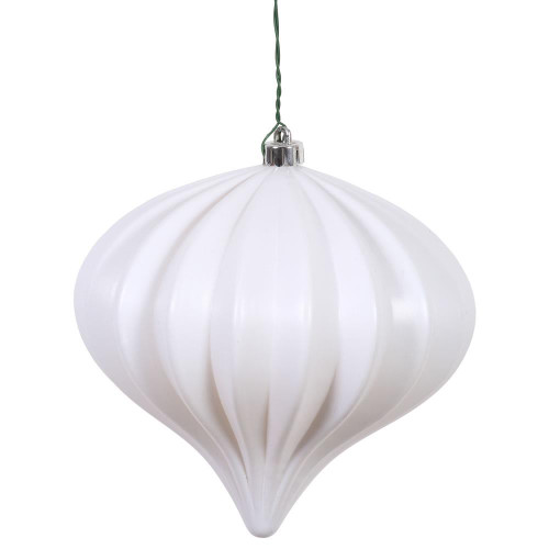 Vickerman N151211DMV 5.7" White Matte Onion UV Drilled 3/Bag