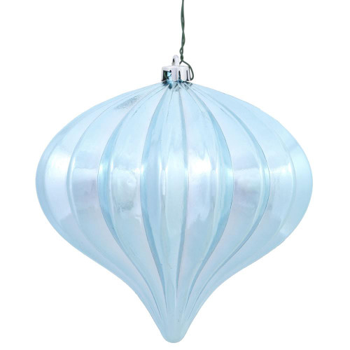 Vickerman N151232DSV 5.7" Baby Blue Shiny Onion UV Drill 3/Bg