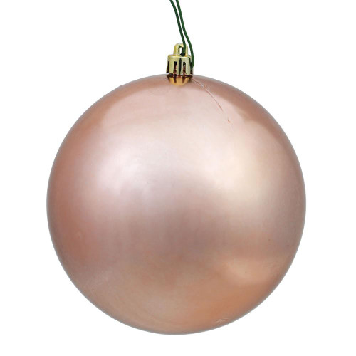 Vickerman N591058DSV 4" Rose Gold Shiny Ball UV Drilled 6/Bg