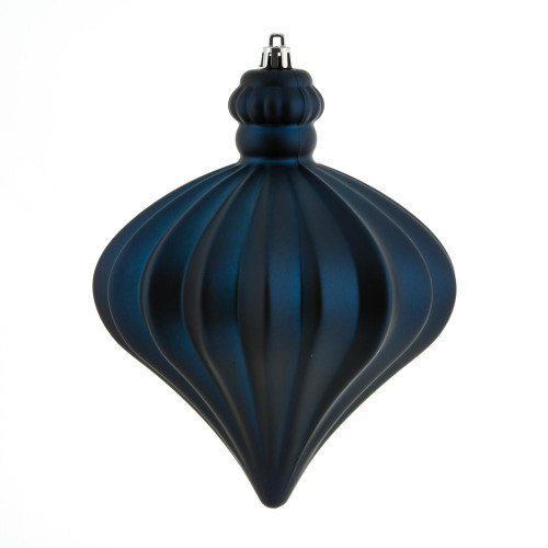 Vickerman N175831D 6" Midnt Blue Matte Onion Drop 4/Bg