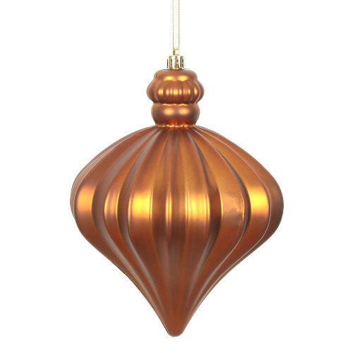 Vickerman N175888D 6" Copper Matte Onion Drop 4/Bg