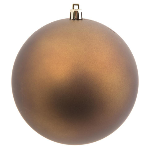 Vickerman N591214DMV - 4.75 inch Olive Matte Ball Outdoor Christmas Ornament - 4 Pack