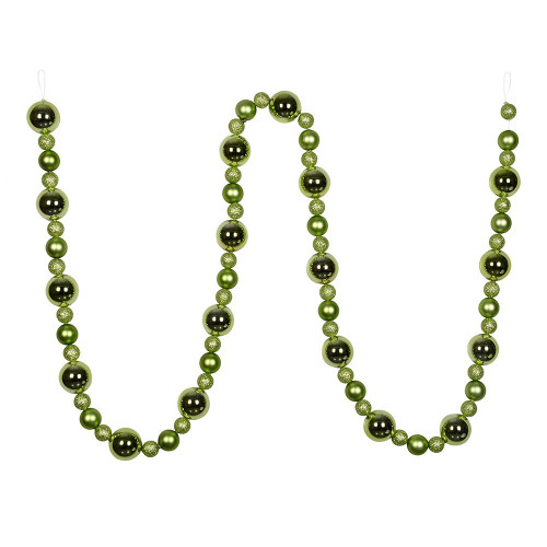 Vickerman N181754 - 9 ft Celadon Ball Christmas Garland - Unlit