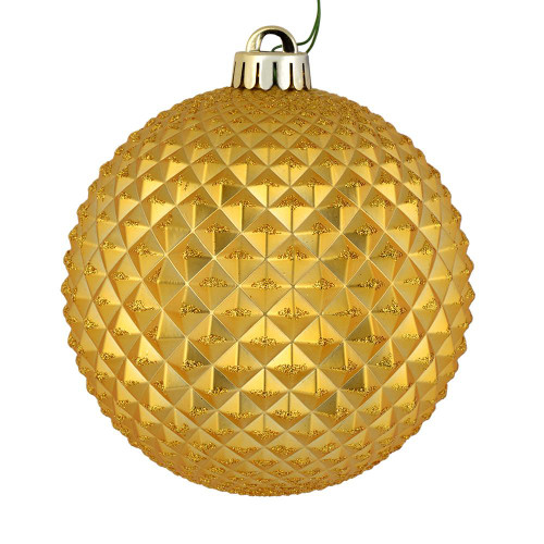 Vickerman N188737D 6" HoneyGold Durian Glitt Ball Drill 4Bg