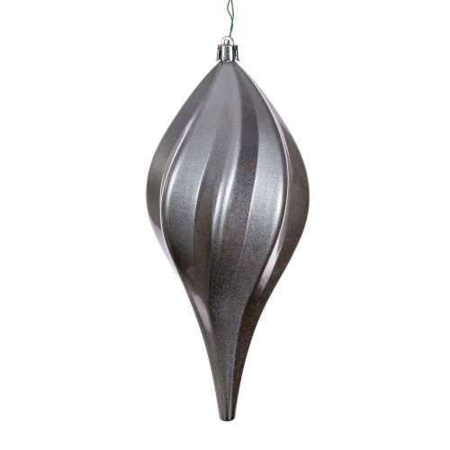 Vickerman N189587DCV 8" Pewter Candy Swirl Drop Drill UV 3/Bg