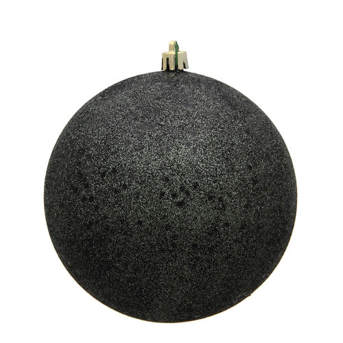  Vickerman N591284DQ 4.75" Gunmetal Sequin Ball Drilled 4/Bag 