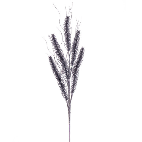 Vickerman QG224207 - 30 in. Silver White Glitter Artificial Spray - 6 Pack