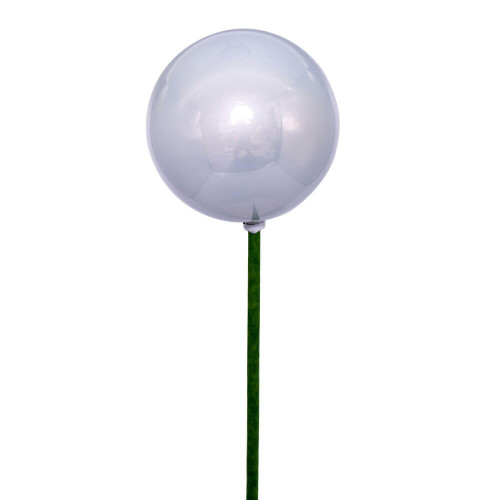 Vickerman N222907PV 3" x 18" Silver Pearl Ball Stick 12/Bag
