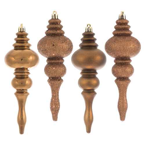 Vickerman N500276 7" Mocha Finial 4 Finish Asst 8/Bx