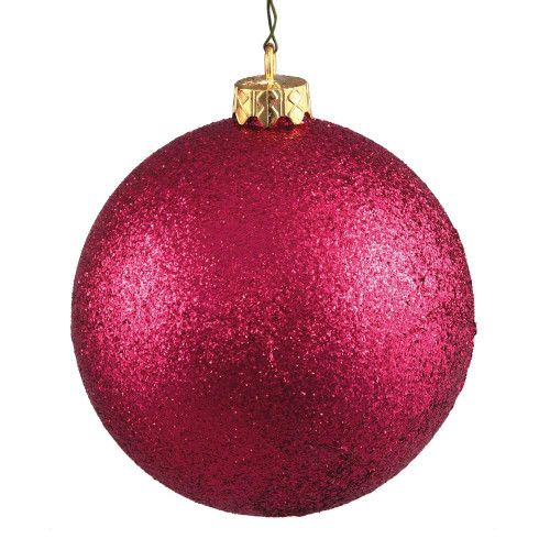  Vickerman N590619DG 2.4" Wine Glitter Ball 24/Bag 