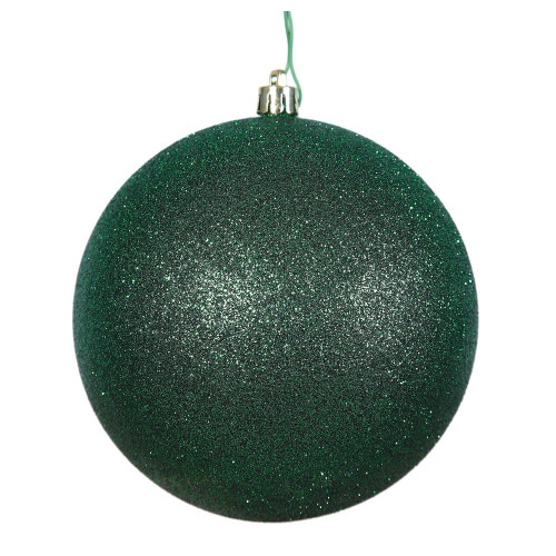  Vickerman N590624DG 2.4" Emerald Glitter Ball 24/Bag 