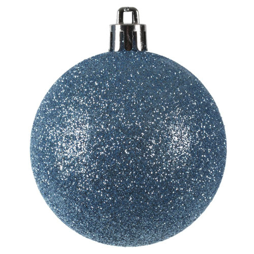 Vickerman N590629DG - 2.4 inch Periwinkle Glitter Ball Christmas Ornament - 24 Pack