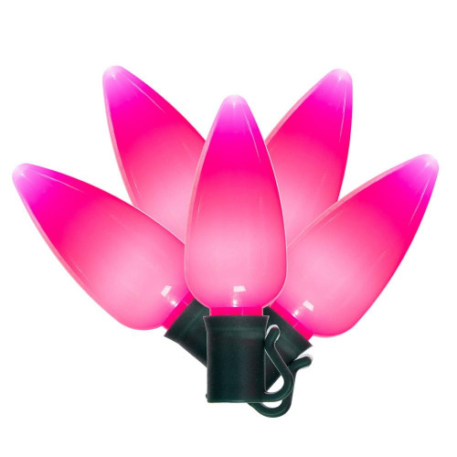  Vickerman X12GC960 25ft C9 25-LED Pink Christmas Light String 
