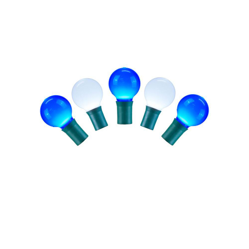  Vickerman X8GCG42 16ft G30 25-LED Blue-White Christmas Light String 