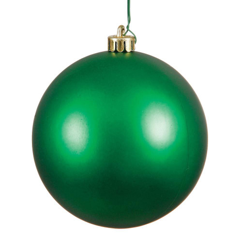 Vickerman N590804DMV 3" Green Matte Ball UV Drilled 12/Bag