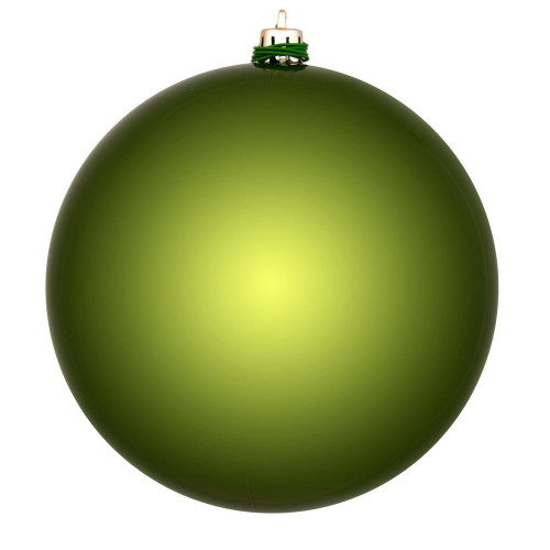 Vickerman N590834DSV - 3 inch Juniper Green Shiny Ball Outdoor Christmas Ornament - 12 Pack