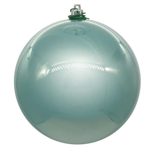 Vickerman N590840DPV 3" Frosty Mint Pearl Ball UV Drill 12/Bg