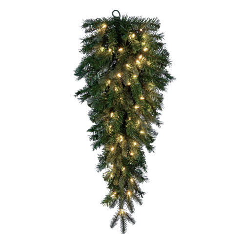Vickerman K224437LED - 36" Douglas Fir Teardrop Wreath with Warm White LED Lights