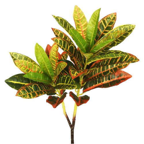 Vickerman FA173401-3 - 23 in. Green Real Touch Croton Artificial Spray - 3 Pack