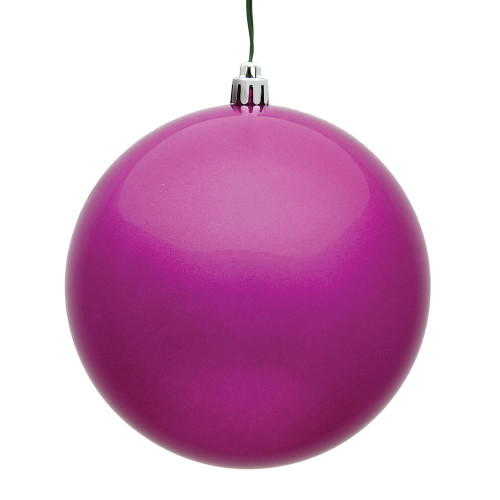 Vickerman N590870DCV 3" Fuchsia Candy Ball UV 12/Bag